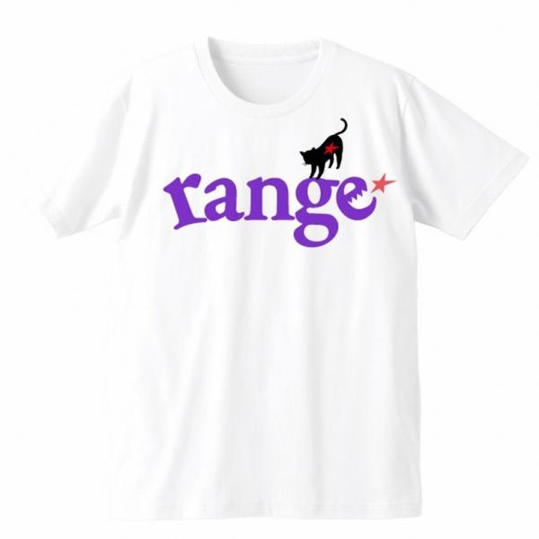 Rangeレンジ　BLACK CAT&amp;ロゴ　SS Tシャツ　WHITE-XL