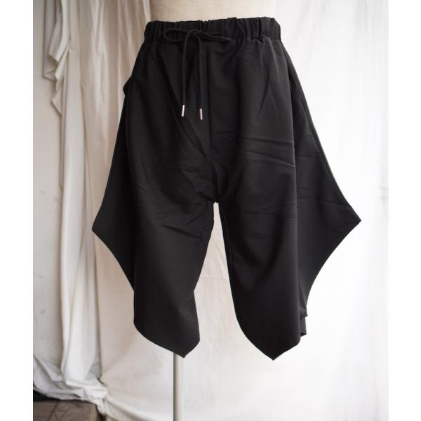 RINGSデザインクロップドパンツ　BLACK -L