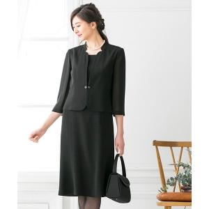 からみ織り『絽』　ランダムボーダーブラックフォーマルワンピース