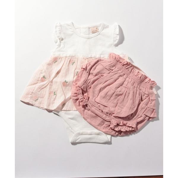 【プティマイン】フルーツ切り替えロンパース×ブルマセット