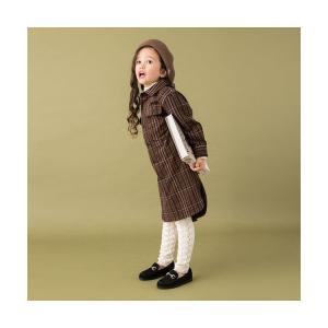 【プティマイン】ロングチェックシャツワンピース