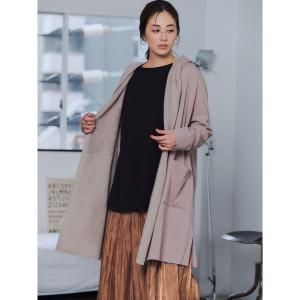 【イェッカ　ヴェッカ】裏起毛フーディーガウン