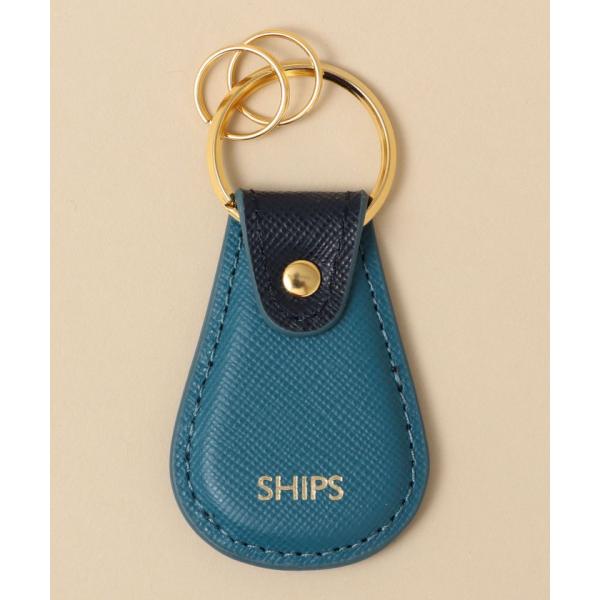 【シップス　メン】【WEB限定】SHIPS: 【SAFFIANO LEATHER】 2トーン キーホ...