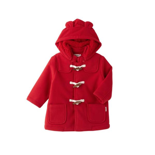 【ミキハウスホットビスケッツ】フリースボンディング ダッフルコート