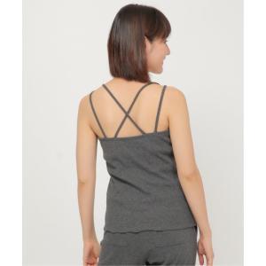 【イッカラウンジ 】イッカラウンジ ikka LOUNGE テレコカップ付きキャミソール