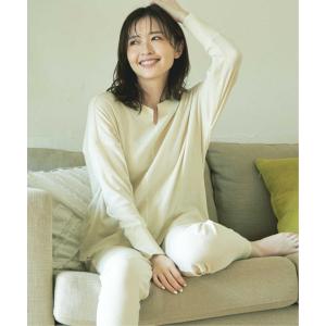 【イッカラウンジ 】イッカラウンジ ikka LOUNGE キーネック前後差トップス