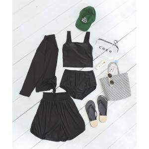 クリアポーチ付きプレーンスイムウエア4点セット