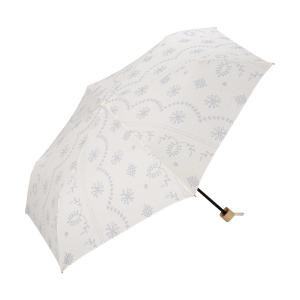 【Wpc．】【Wpc. 公式】日傘 T/C遮光レースプリント ミニ 50cm 晴雨兼用 遮熱 UVカット レディース 折りたたみ傘