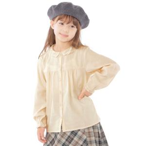 【シップスキッズ】SHIPS KIDS:100〜130cm / レース カラー ブラウス｜magaseekp