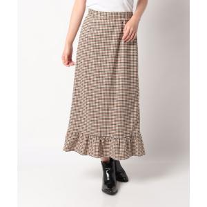 【フレディアンドグロスター】【fredy emue】チェック柄裾フリルスカート