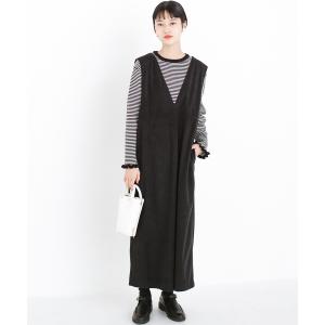 【ハコ】「オシャレは我慢」なんてもうしない！寒い日のお出かけは無理せずに、あったか素材のジャンパースカート by que made me