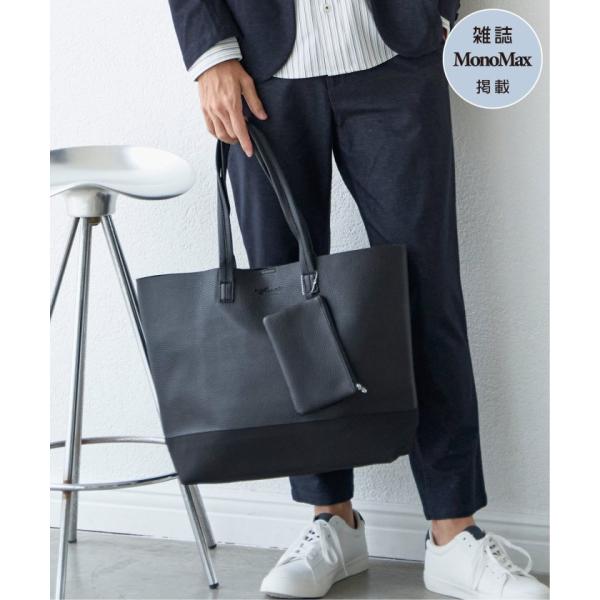 【イッカ】イッカ ikka 【雑誌MonoMax4月号掲載】バイカラーシュリンクトートバッグ