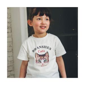 【ブランシェス】【Cat&apos;s ISSUE】ネコプリント半袖Tシャツ（こども）