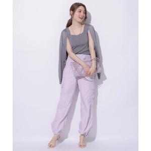 Apuweiser-riche アシメウエストワイドパンツ 簡単購入 レディース