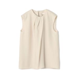 ANAYI アナイ ブラック ウール混 フェイクパールボタン ニット