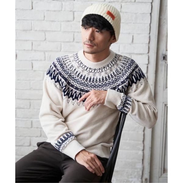 【イッカ】イッカ ikka 【おっさんずラブ着用商品】モール求心柄ニット