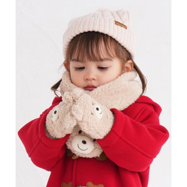 【ミキハウスホットビスケッツ】もこくま顔ドン ボアミトン