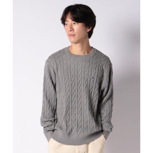 【トミーヒルフィガー】クラシックケーブルクルーネックセーター