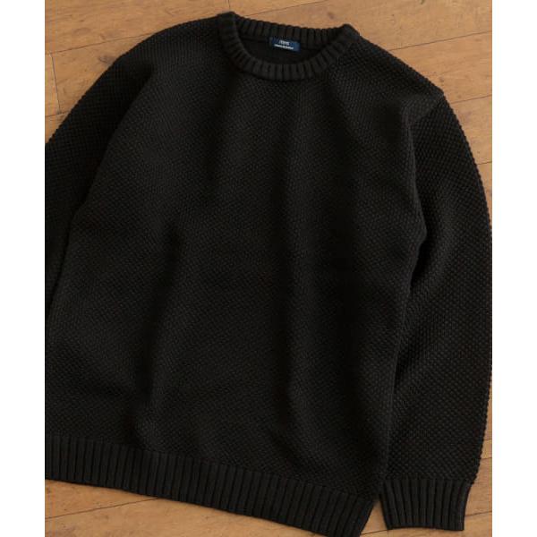【アイテムズアーバンリサーチ（メンズ）】マシンウォッシャブル クルーネックカノコニット