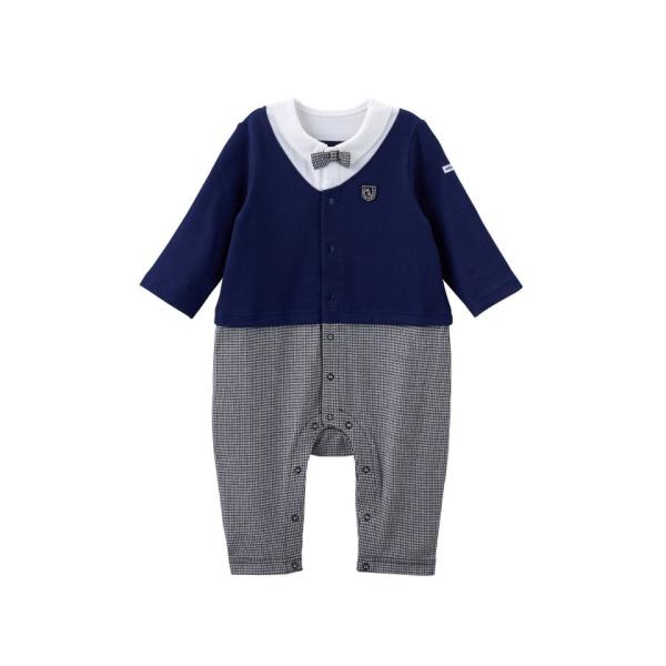 【ミキハウス】蝶ネクタイつきフォーマルカバーオール