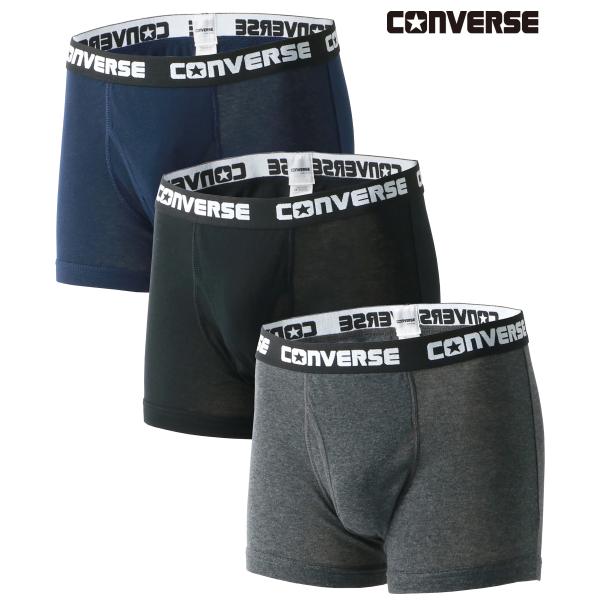 【マルカワ】別注 【CONVERSE】コンバース 抗菌ボクサーパンツ 3枚組み 前開き メンズ 下着...