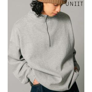 【ジーンズメイト】ジーンズメイト JEANS MATE 【UNIIT】ヘビーウェイト 裏起毛 ビッグシルエット ハーフジップスウェット
