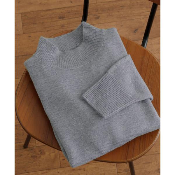 【アイテムズアーバンリサーチ（メンズ）】モックネック メランジニット プルオーバー