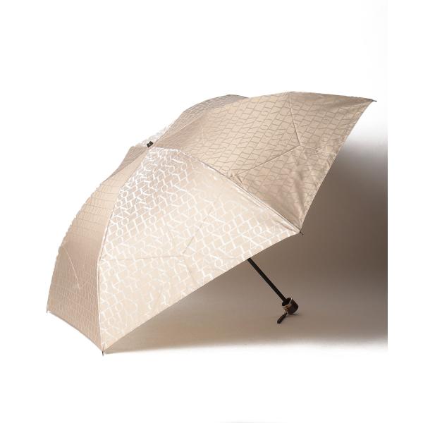 【ランバンコレクション（傘）】折りたたみ傘　ロゴジャガード