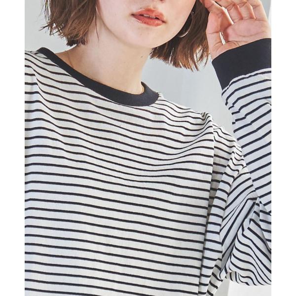 【coen】USAコットンレトロボーダーTシャツ（WEB限定カラー）