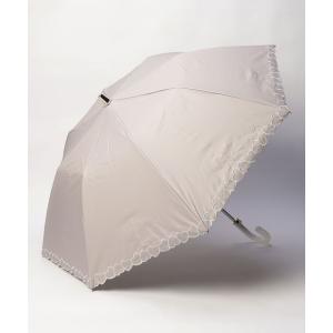 【フルラ】晴雨兼用折りたたみ日傘　ハート刺繍