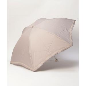 【フルラ】晴雨兼用折りたたみ日傘　ジッパー刺繍