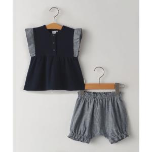 【シップスキッズ】SHIPS KIDS:70〜80cm / ガーリー セット ロンパース｜magaseekp