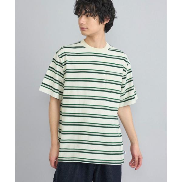 【coen】USAコットンマルチボーダーTシャツ