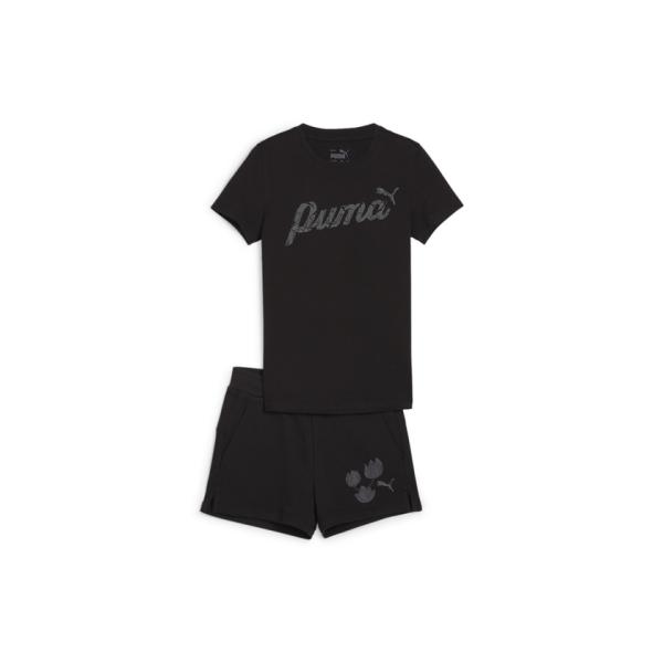 【PUMA】キッズ ガールズ ブロッサム 半袖 Tシャツ ショーツ セット 120−160cm