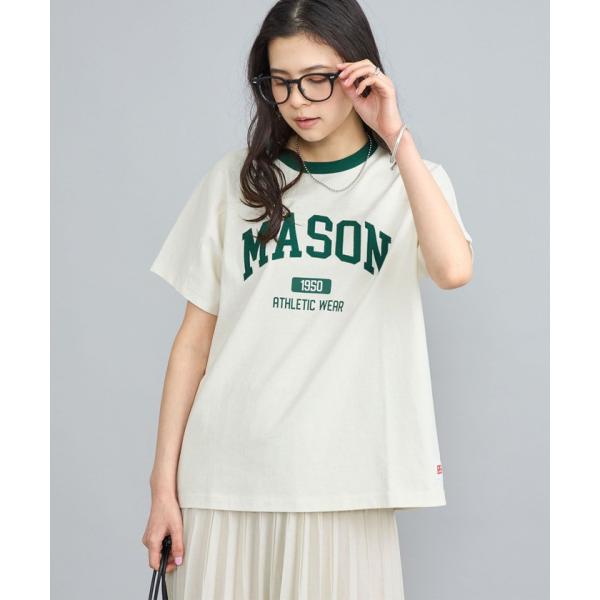 【coen】MASON（メイソン）別注フットボールロゴTシャツ