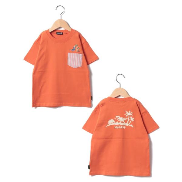 【クレードスコープ】ポケットから恐竜半袖Tシャツ