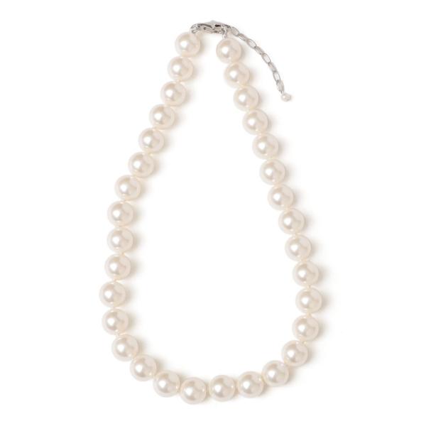 【シップス　ウィメン】PEARL INTERNATIONAL:ノット ビッグ パール モチーフ ネッ...