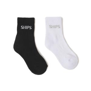 【シップスキッズ】SHIPS KIDS:2P ロゴ ソックス｜magaseekp