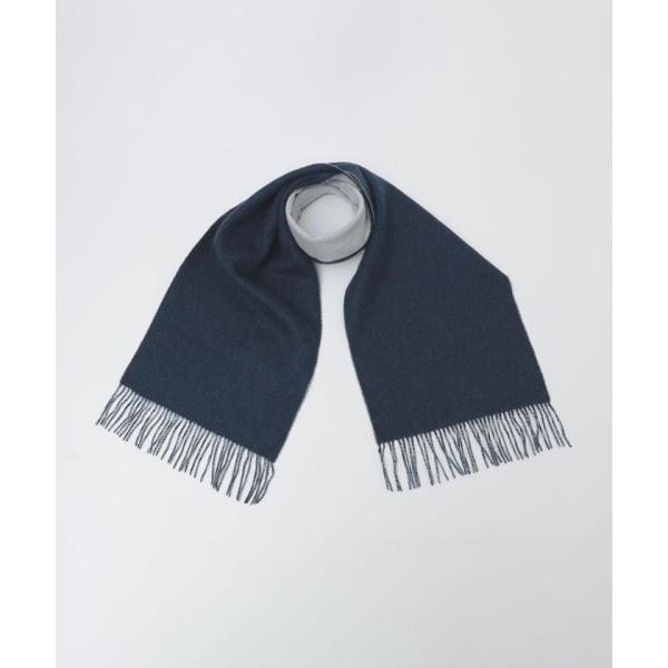 【シップス　メン】SHIPS: ソリッド カシミヤ ダブルフェイス マフラー