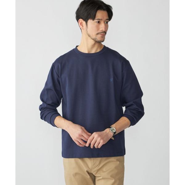 【シップス　メン】【WEB限定】SHIPS:〈抗菌防臭〉ワンポイントロゴ ハイゲージバーズアイ ダブ...