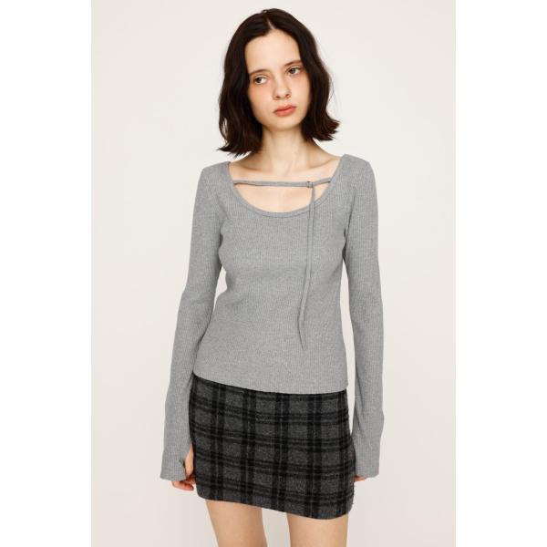 【スライ】2WAY CUT RIB トップス