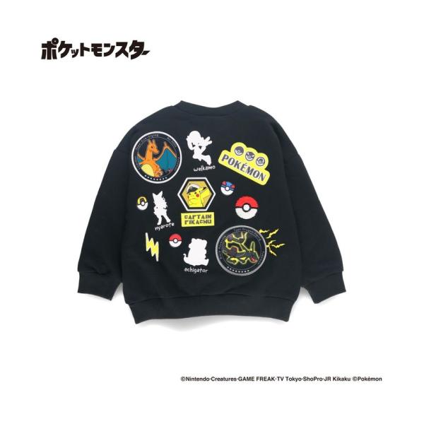 【branshes】【ポケットモンスター（ポケモン）】ワッペン裏毛トレーナー