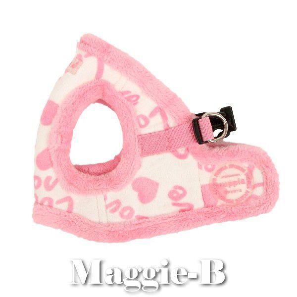ペット用品 犬 犬用胴輪 PUPPIAパピア LOVE LETTER ハーネスB ホワイト