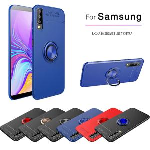 Samsung Galaxy A7 Galaxy a7 ケース galaxy a7 携帯カバー リング付き360度回転 車載ホルダー軽量 衝撃防止 擦り傷防止 高級感 薄型ギャラクシー｜magiashop