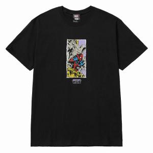 ハフ スパーダ―マン Tシャツ HUF X SPIDER-MAN MOODY TEE [BLACK]