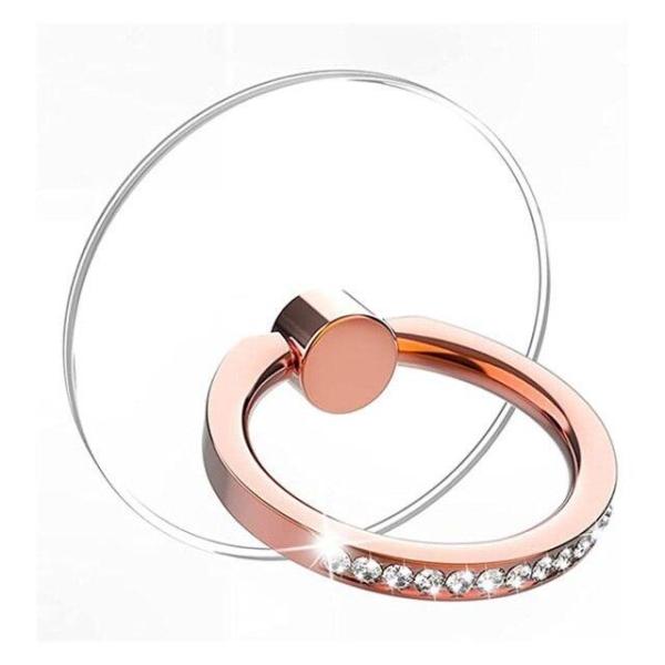 スマホリング 透明 おしゃれ 薄型 クリア 360度 iphone 回転 指輪 バンカー