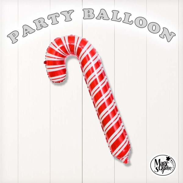 クリスマス 飾り 風船 フィルムバルーン キャンディケーン 大きい Xmas バルーン ホイルバルー...