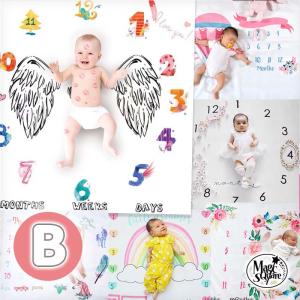 月齢フォトシーツ 月齢フォトシート 寝相アート お昼寝アート