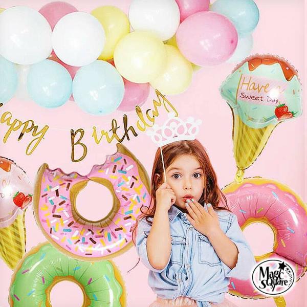 飾り付け バルーン 誕生日 ドーナツ 風船 女の子 バースデー パーティー 飾り 飾り付け 選べるス...