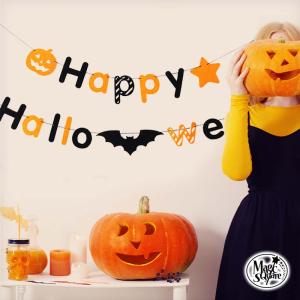 対応 ハロウィン 飾り ハロウィンガーランドC